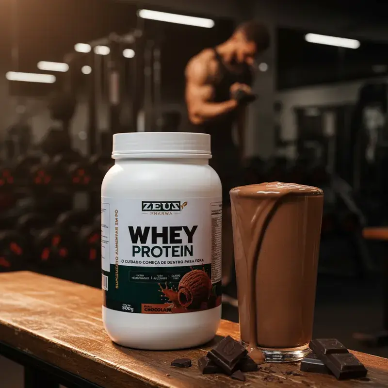 Whey Protein Chocolate Zeuz Pharma 900g - Imagem 2