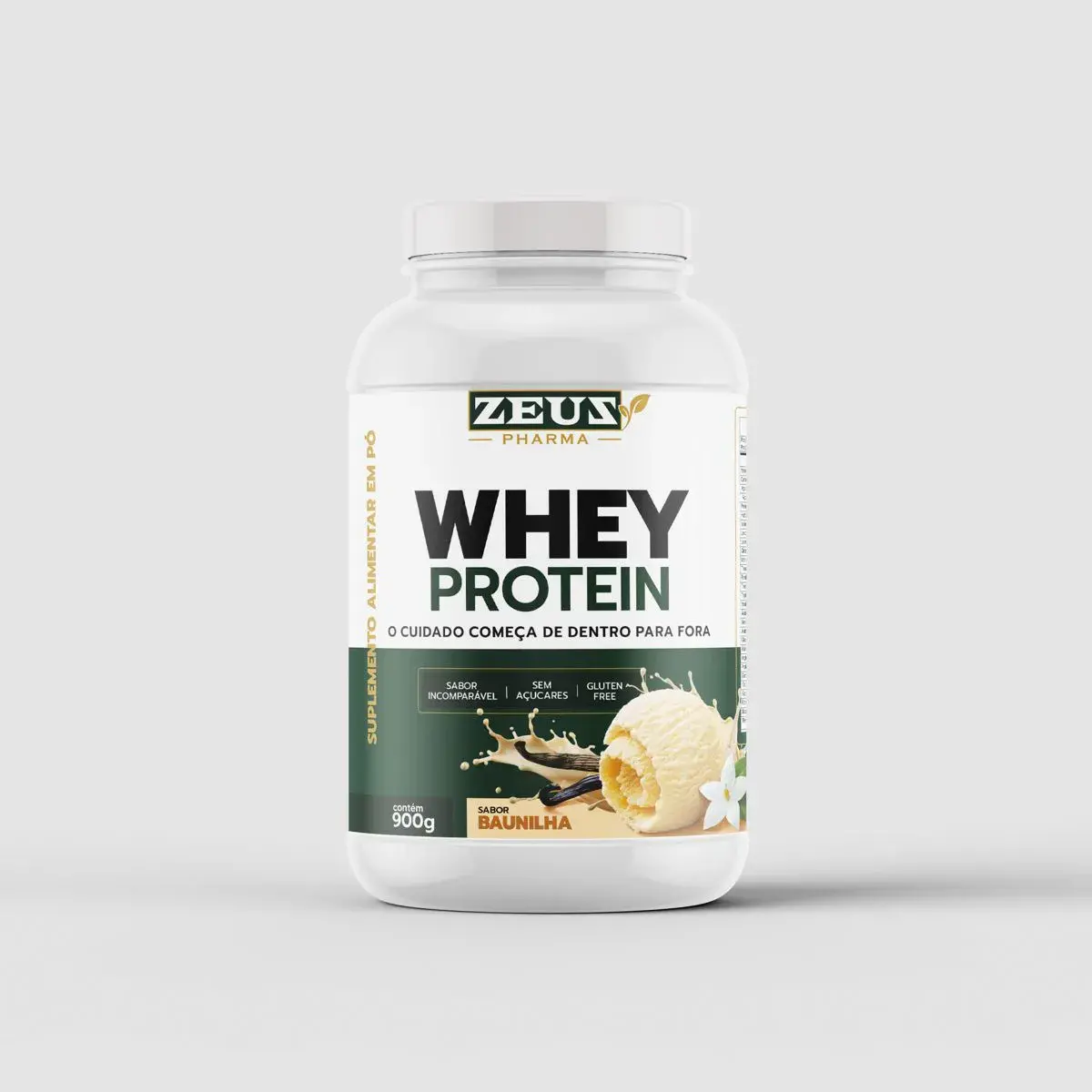 Whey Protein Baunilha Zeuz Pharma 900g